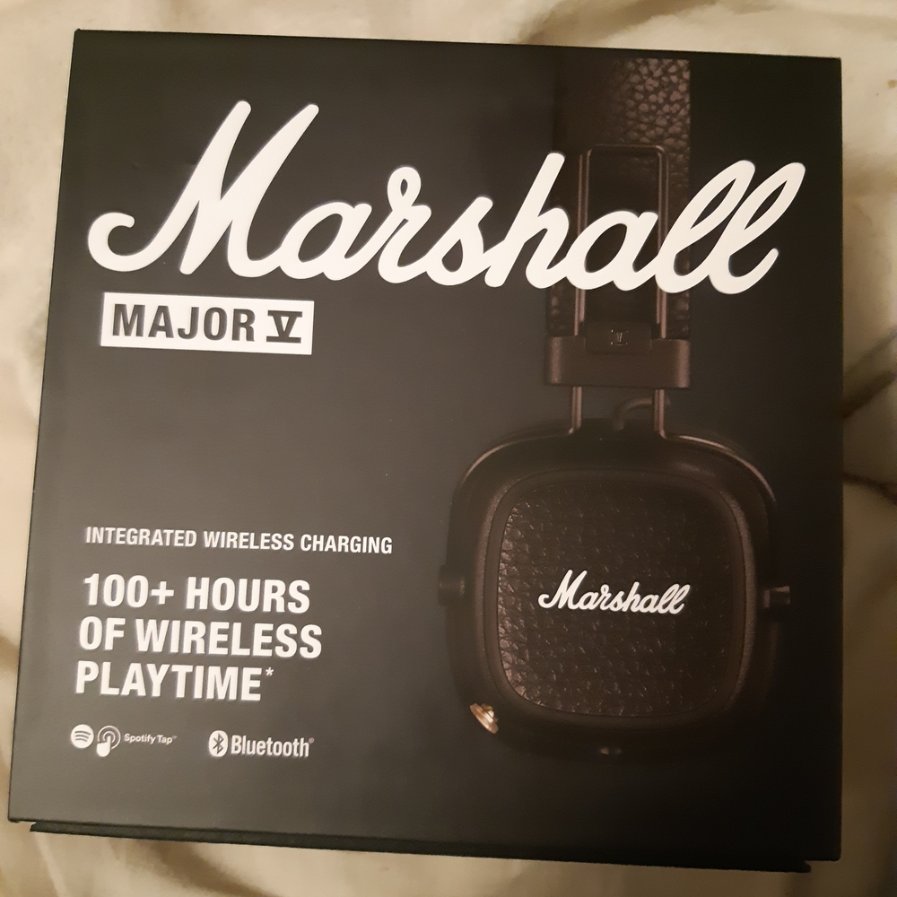 Marshall Major V Bluetooth Headphones - Brown Bnwt Sealed Box